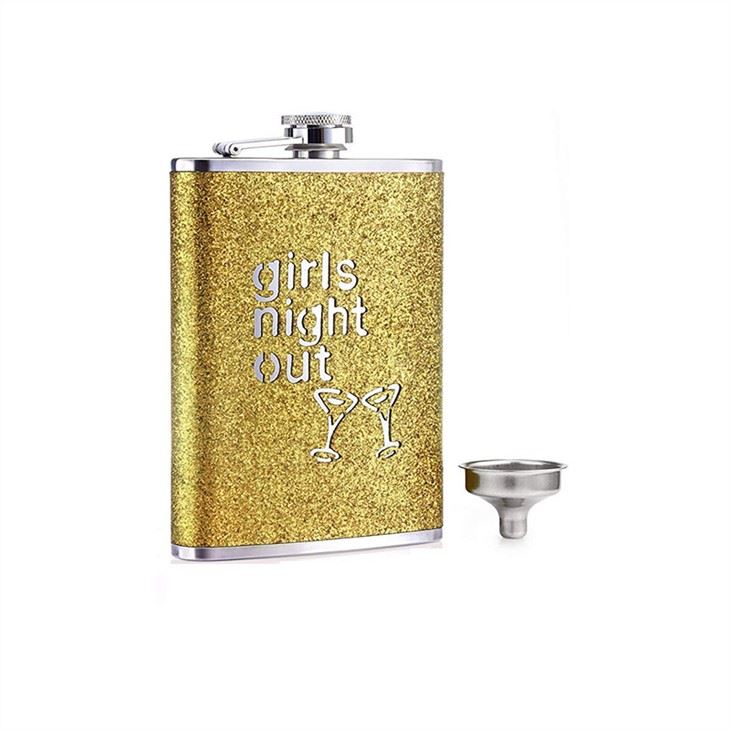 Glitter Stainless Steel Hip Flask